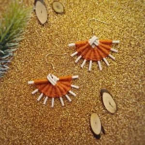 Boucles d'oreilles rouille